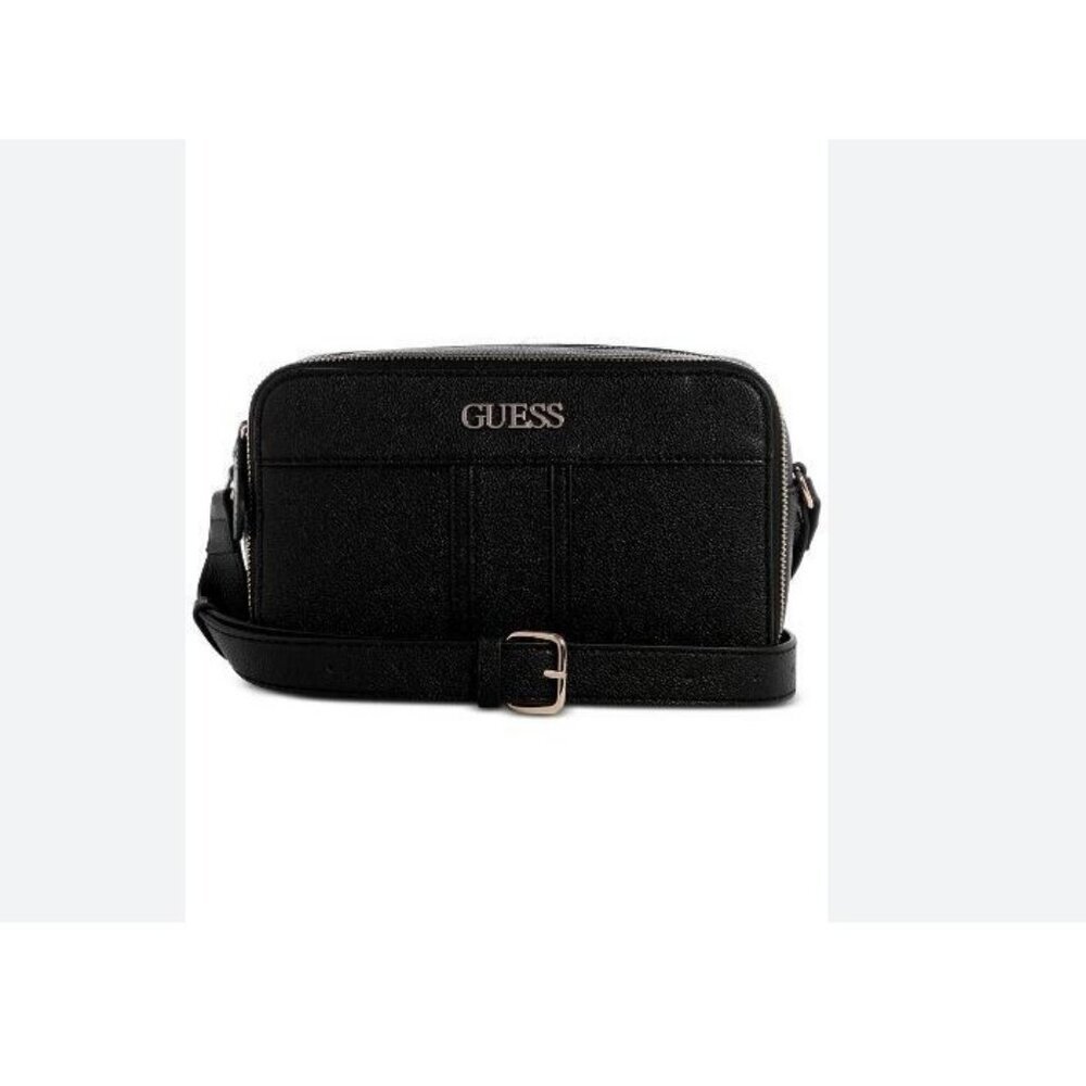 GUESS Trixy faux-leather small women's camera crossbody bag - Black